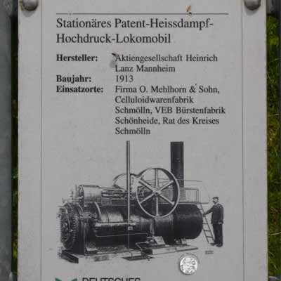  Stationäres Patent-Heißdampf-Hochdruck-Lokomobil